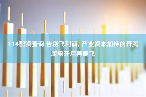 114配资查询 告别飞利浦, 产业资本加持的奔腾厨电开启再腾飞