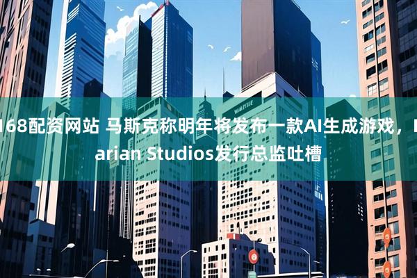 168配资网站 马斯克称明年将发布一款AI生成游戏，Larian Studios发行总监吐槽
